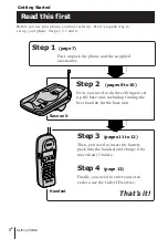 Предварительный просмотр 6 страницы Sony SPP-SS960 - Cordless 900 Mhz Telephone Operating Instructions Manual