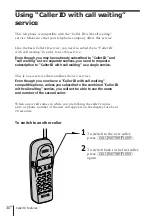 Предварительный просмотр 30 страницы Sony SPP-SS960 - Cordless 900 Mhz Telephone Operating Instructions Manual