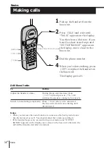 Предварительный просмотр 14 страницы Sony SPP-SS961 - Cordless Telephone Operating Instructions Manual