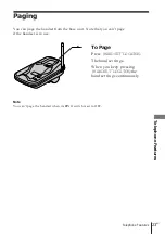 Предварительный просмотр 23 страницы Sony SPP-SS961 - Cordless Telephone Operating Instructions Manual