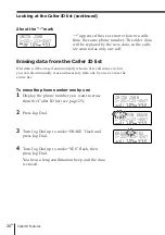 Предварительный просмотр 26 страницы Sony SPP-SS961 - Cordless Telephone Operating Instructions Manual