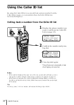 Предварительный просмотр 28 страницы Sony SPP-SS961 - Cordless Telephone Operating Instructions Manual