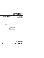 Sony SPP-SS961 - Cordless Telephone Service Manual предпросмотр