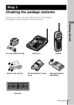 Preview for 7 page of Sony SPP-SS966 - 900 Mhz Cordless Telephone Operating Instructions Manual