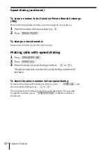 Preview for 22 page of Sony SPP-SS966 - 900 Mhz Cordless Telephone Operating Instructions Manual