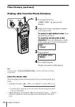 Preview for 26 page of Sony SPP-SS966 - 900 Mhz Cordless Telephone Operating Instructions Manual