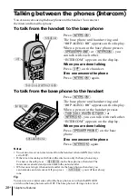 Preview for 28 page of Sony SPP-SS966 - 900 Mhz Cordless Telephone Operating Instructions Manual