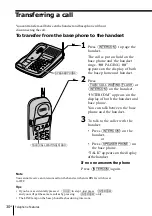 Preview for 30 page of Sony SPP-SS966 - 900 Mhz Cordless Telephone Operating Instructions Manual