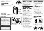 Sony SRF-39FP Operating Instructions preview