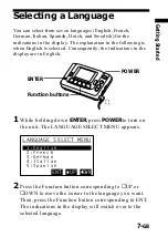 Предварительный просмотр 7 страницы Sony SRF-DR2000 Operating Instructions Manual