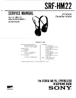 Предварительный просмотр 1 страницы Sony SRF-HM22 Service Manual