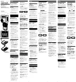 Preview for 1 page of Sony SRF-M606 Operating Instructions