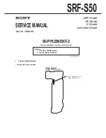 Preview for 13 page of Sony SRF-S50 Service Manual