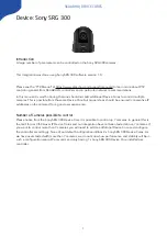 Sony SRG 300 Manual preview