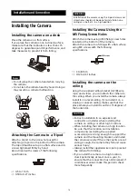 Preview for 14 page of Sony SRG-H40UH Operating Instructions Manual