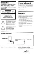 Предварительный просмотр 2 страницы Sony SRS-A57 Operating Instructions