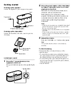 Preview for 2 page of Sony SRS-BT100IK Quick Start Manual