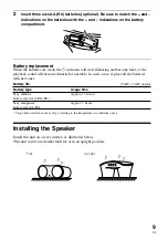 Preview for 9 page of Sony SRS-BTM30 - Wireless Speaker Sys Operating Instructions Manual