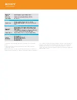 Preview for 2 page of Sony SRS-BTX300 Specifications