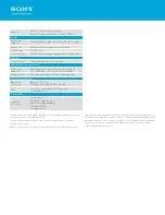 Preview for 2 page of Sony SRS-BTX500 Specifications