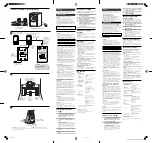 Preview for 2 page of Sony SRS-D21 Operating Instructions