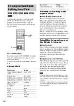 Preview for 52 page of Sony SRS-DZ10 Operating Instructions Manual