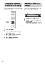 Preview for 66 page of Sony SRS-DZ10 Operating Instructions Manual