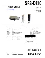 Sony SRS-DZ10 Service Manual preview