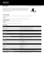 Sony SRS-GD50IP Manual preview