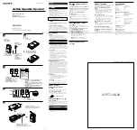 Preview for 1 page of Sony SRS-M30 Operating Instructions