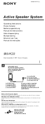 Sony SRS-PC33 User Manual preview