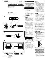 Sony SRS-T100PC Operating Instructions предпросмотр