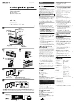 Sony SRS-T55 Operating Instructions preview