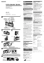 Предварительный просмотр 1 страницы Sony SRS-T57 Operating Instructions