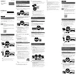 Preview for 1 page of Sony SRS-X1 Quick Start Manual