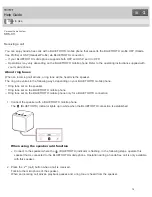 Предварительный просмотр 74 страницы Sony SRS-X11 Help Manual