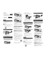 Предварительный просмотр 1 страницы Sony SRS-X3 Quick Start Manual