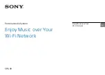 Sony SRS-X9 Network Manual предпросмотр