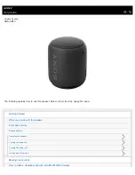 Sony SRS-XB10 Help Manual preview