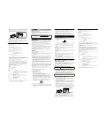 Preview for 4 page of Sony SRS-XB3 Operating Instructions Manual