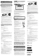 Preview for 2 page of Sony SRS-XB32 Reference Manual