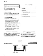 Предварительный просмотр 2 страницы Sony SRS-Z30 Service Manual