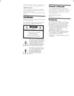 Preview for 2 page of Sony SRS-Z750 Operating Instructions Manual