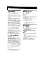 Preview for 5 page of Sony SRS-Z750 Operating Instructions Manual