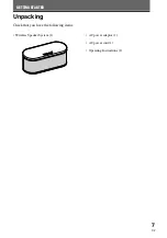 Preview for 7 page of Sony SRSBT100 - Bluetooth Stereo Speakers Operating Instructions Manual