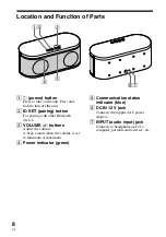 Preview for 8 page of Sony SRSBT100 - Bluetooth Stereo Speakers Operating Instructions Manual