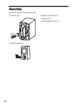 Preview for 6 page of Sony SRSDB500 - SRS 2.1-CH PC Multimedia Speaker Sys Operating Instructions Manual