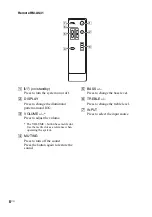 Preview for 8 page of Sony SRSDB500 - SRS 2.1-CH PC Multimedia Speaker Sys Operating Instructions Manual