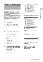 Preview for 39 page of Sony SRW-9000 Operation Manual