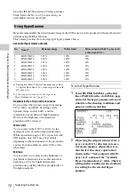 Preview for 72 page of Sony SRW-9000 Operation Manual